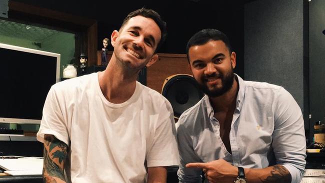 Paces and Guy Sebastian are making cool grooves together. Picture: Supplied.