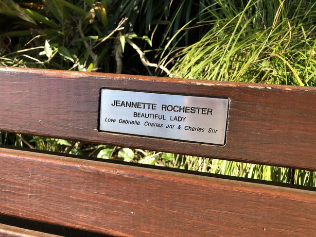 A seat, with a memorial plaque attached, on Marine Pde, the path between Manly and Shelly beaches. If the new policy was adopted, people would be encouraged to plant a tree in a public reserve in memory of loved ones.