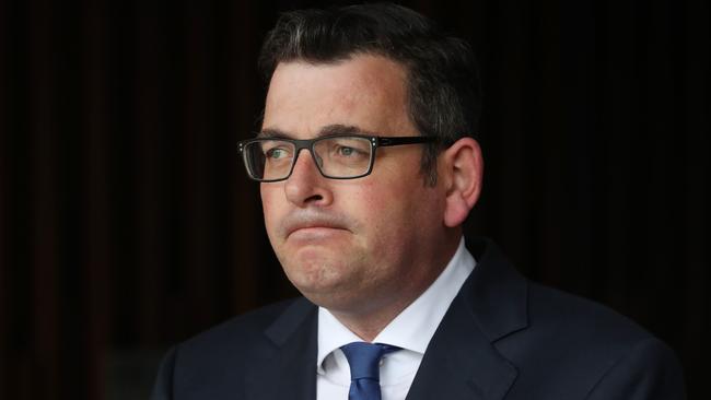 Victorian Premier Daniel Andrews refused to address his role in the agreement. Picture: David Crosling