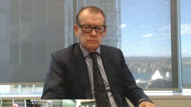 Crown director John Alexander gives testimony at the NSW casino inquiry.