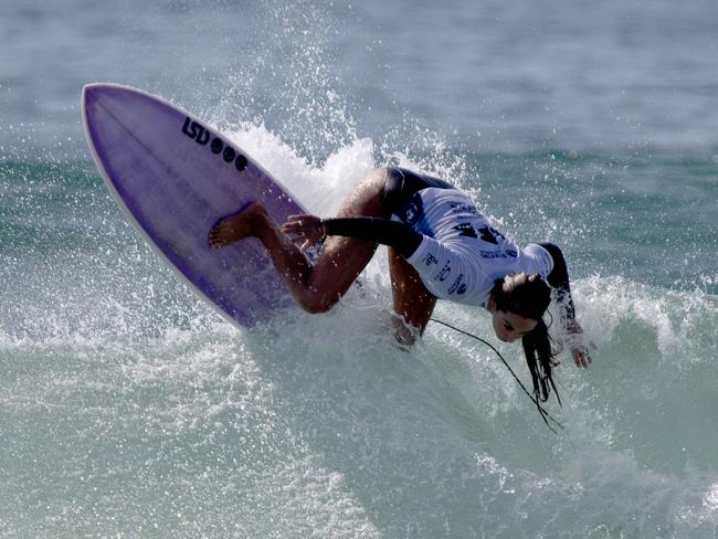 Ellie Brooks competing at the Australian Boardriders Battle national series. Picture credit: Shane Myers.