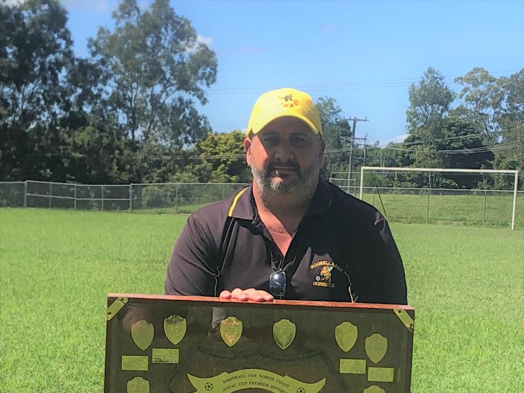 Goonellabah coach Michael Primiano has taken his team to the final of the Anzac Cup. The competition is currently on hold. Photo Steve Mackney.