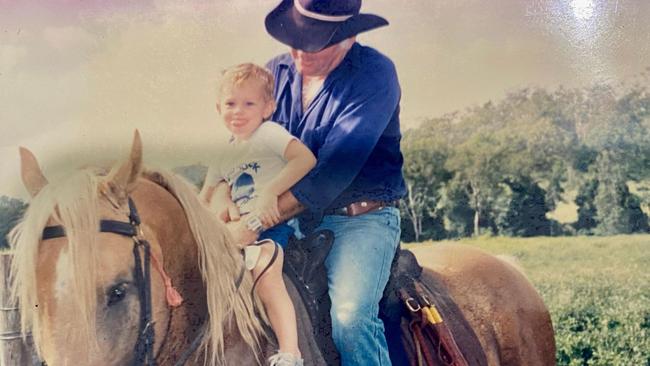 'The Old Cowboy' shared his love of the country with his children at a very young age.