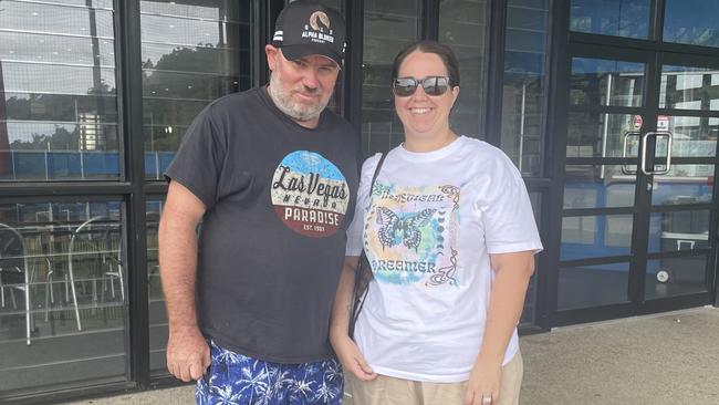 James and Kirsty Lee at the Airlie Beach polling booth on March 16, 2024. Picture: Estelle Sanchez