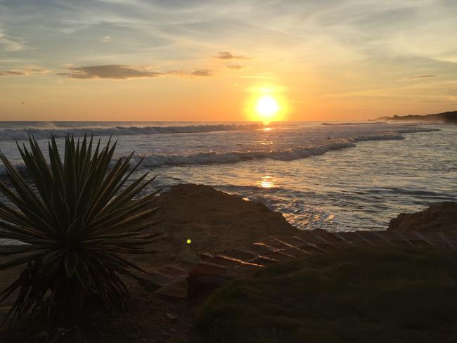 The sunset at Playa Santana. Picture: Gary Burchett