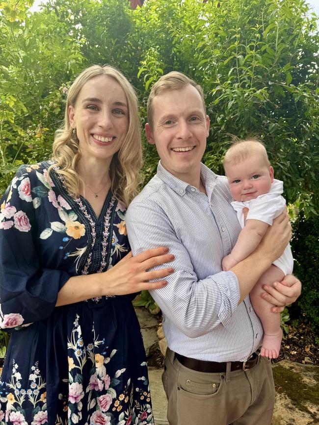 Melissa Jackson, Harry and baby Harvey.