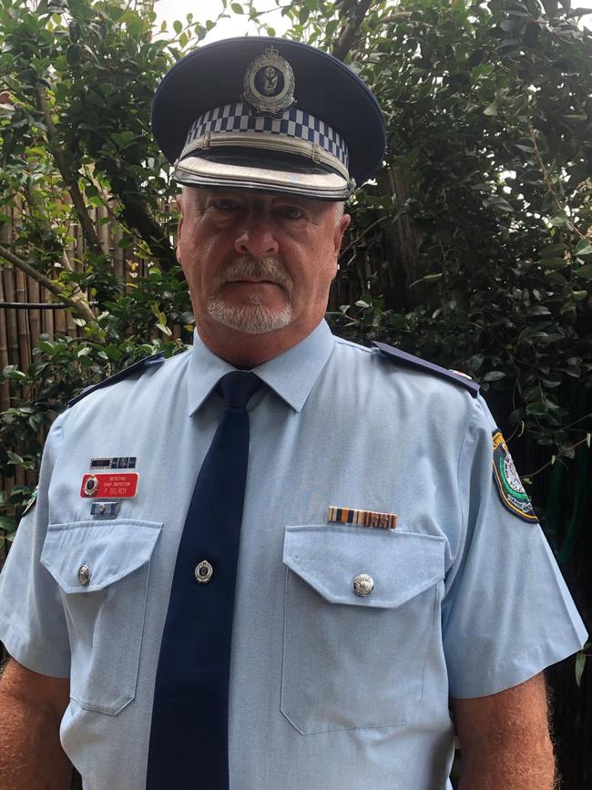 Detective Chief Inspector Frank Gilroy is set to retire from the NSW Police Force on Thursday. Picture: supplied