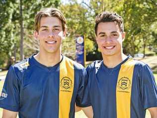 BIG OPPORTUNITY: Luke Lister (left) and Keanu Tuart will trial with the Newcastle Jets National Youth Team in the hope of gaining a contract in September. Picture: Nev Madsen