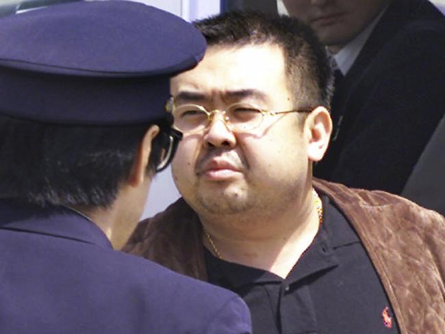 Kim Jong-nam, the exiled half-brother of North Korean leader Kim Jong-un (pictured in 2001) told medical workers he was attacked at a Malaysian airport with a chemical spray. Picture: Itsuo Inouye/AP