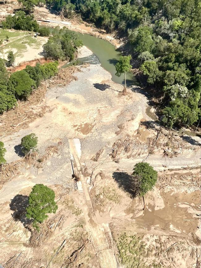 Causeways, culverts and bridges were damaged along Cape Tribulation Rd and on the Bloomfield Track during Tropical Cyclone Jasper and the ensuing flood.