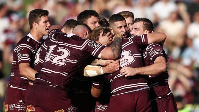 According to Parker, the Sea Eagles’ new-found spirit was formed during countless wrestling sessions in the summer sun. Picture: Matt King/Getty Images