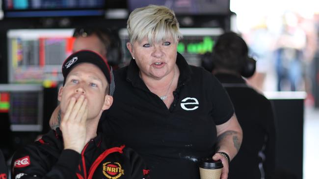 Owner Betty Klimenko, pictured with David Reynolds, says her team has been forced to leave Victoria. Picture: Tim Hunter