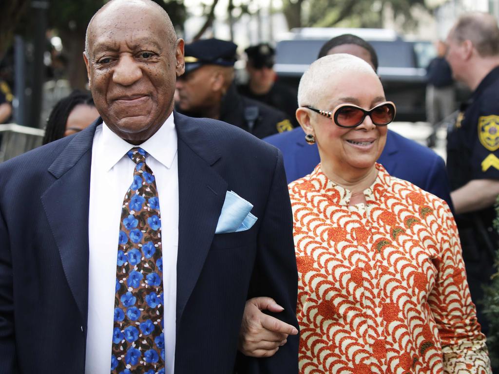 Bill Cosby was regularly supported in court by his wife, Camille. Picture: AFP