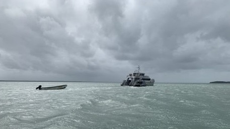 Police have spoken to the families of five missing people after a search and rescue operation in the Torres Strait after a vessel was reported overdue on July 31. The 7-metre vessel departed Badu Island at around 3pm on July 31 with plans to travel to Dauan Island with a 22-year-old man, 47-year-old man, 21-year-old woman, 21-year-old woman and a 9-year-old boy.