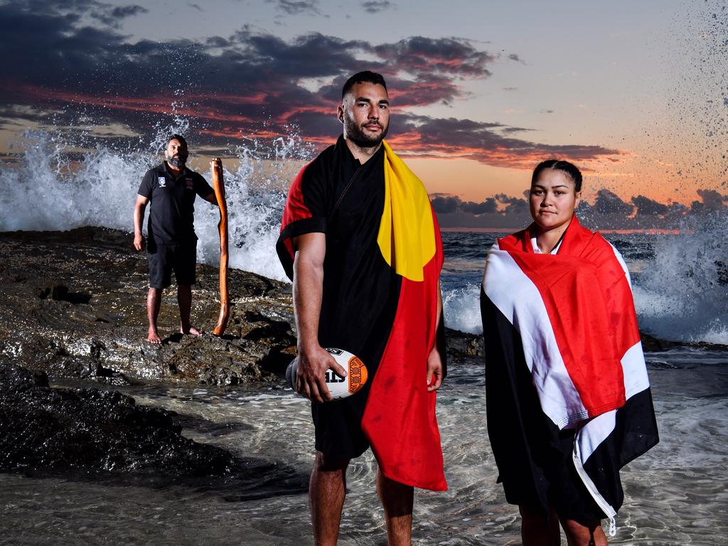 A promo shot for the All Stars in 2020. James, a Bundjalung man, is committed to his work in Indigenous communities.