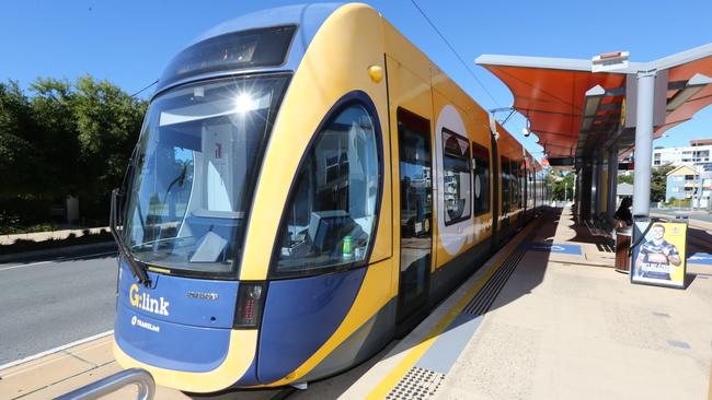 Pictured in Southport using the Gold Coast tram system,  Pic Mike Batterham