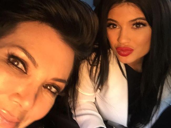 Star power ... Kris with daughter Kylie Jenner have given a helping hand to a new business in New South Wales. Picture: Instagram