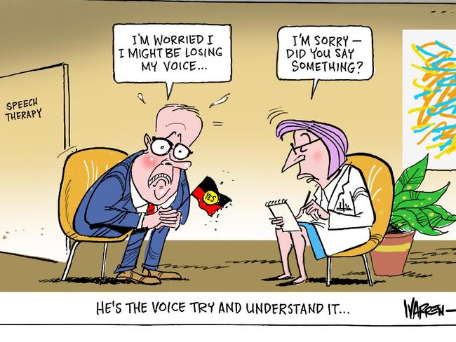 Warren Brown’s cartoon on the Voice which was originally published in the Daily Telegraph July 19, 2023.
