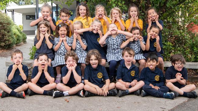Belmont Primary School preps Prep B: Back - Ainsley Tobin, Kit Trengove, Charlotte Hill, Quinn McDonald, Eli Pola, Lenny Hogarth, Zara Poskitt. Middle - Mabel Perrett, Mimi Mackenzie, Harriet Gellion, Elle McDonald, Isobel Alexander, Frankie Sultana, Nina Ngatoko. Front - William Nye, Reeves Thwaites, Louis Kayler-Thomson, Eden Heath, Patrick Noesgaard, Muhammad Musa, August Pegg.