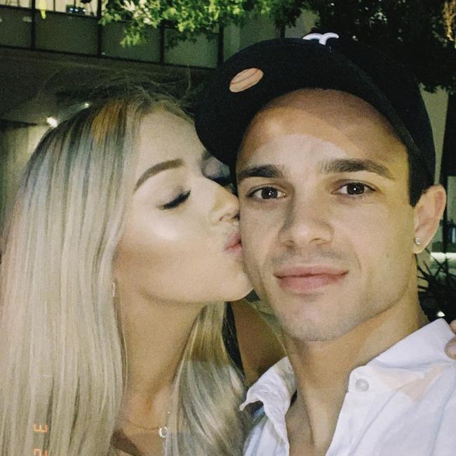 Brittany Wise paid tribute to her partner Chris Caserta on social media. Picture: Instagram