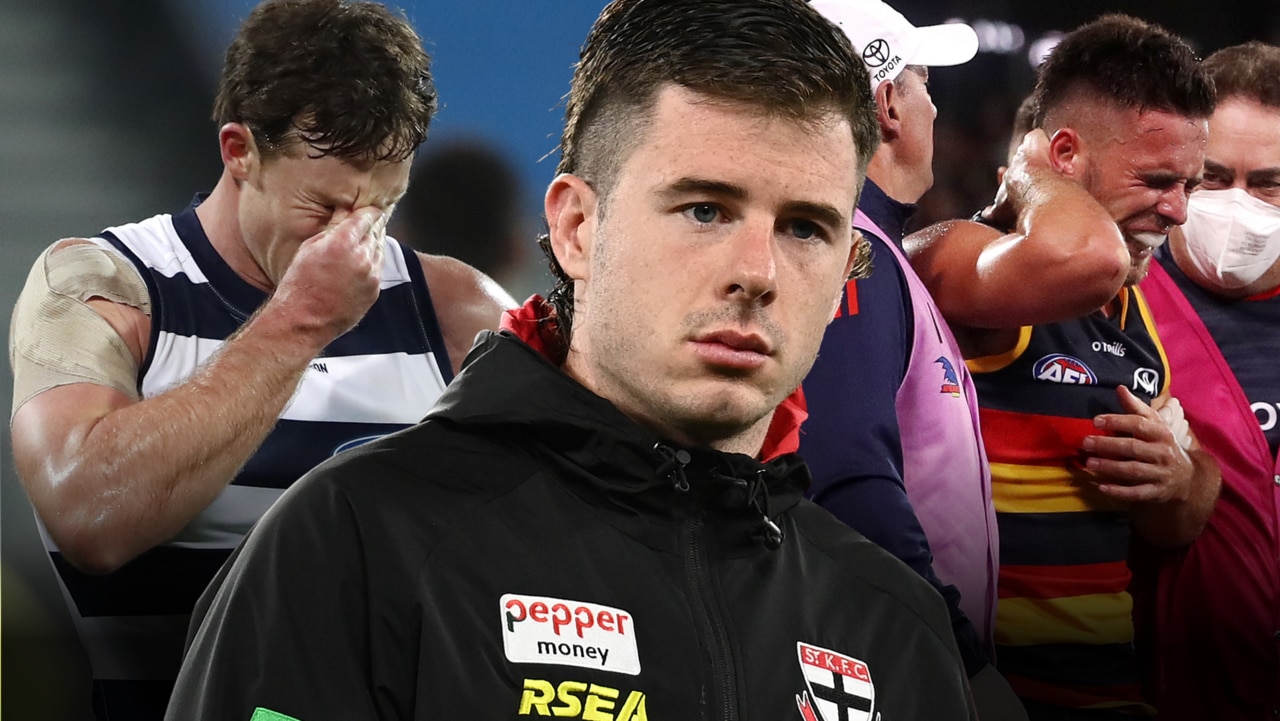 Jed Bews, Jack Higgins and Lachlan Murphy are among players to suffer multiple concussions.