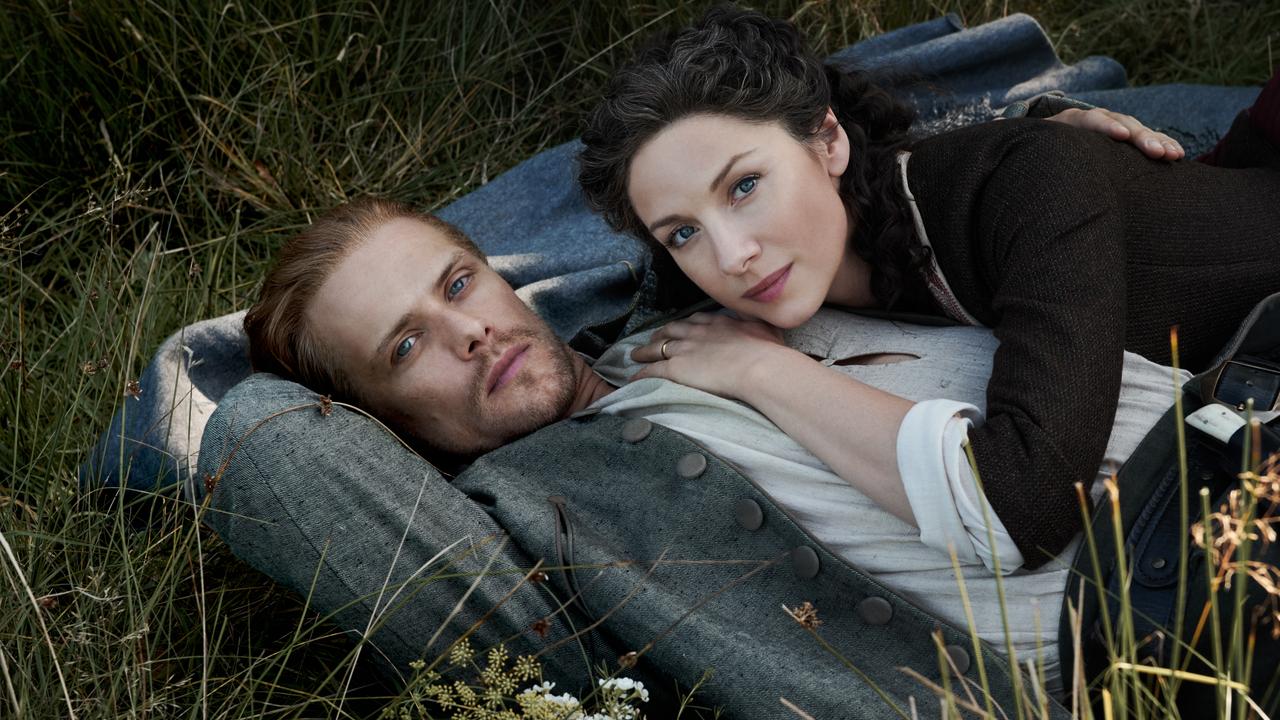 Sam Heughan and Caitriona Balfe have electrifying chemistry in Outlander.