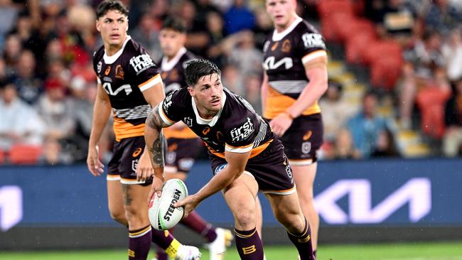 Cory Paix is on the outer at the Broncos. Picture: Bradley Kanaris/Getty