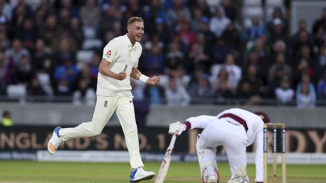 Stuart Broad was on song as England tore the West Indies to shreds in the first Test.