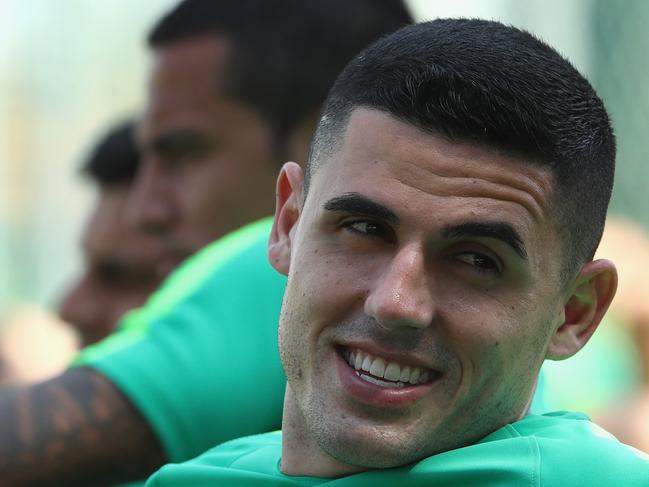 ANTALYA, TURKEY - MAY 29: Tom Rogic of Australia is seen during the Australian Socceroos Training Session at the Gloria Football Club on May 29, 2018 in Antalya, Turkey.  (Photo by Robert Cianflone/Getty Images)