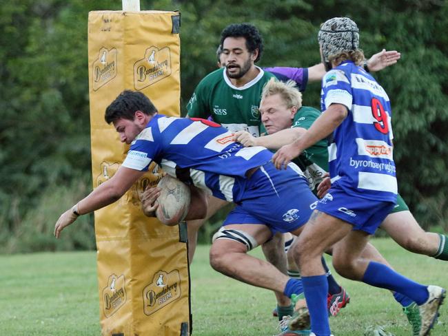 Byron Bay No 8 Jack Cooke in a Far North Coast rugby union game against Lismore earlier this season.