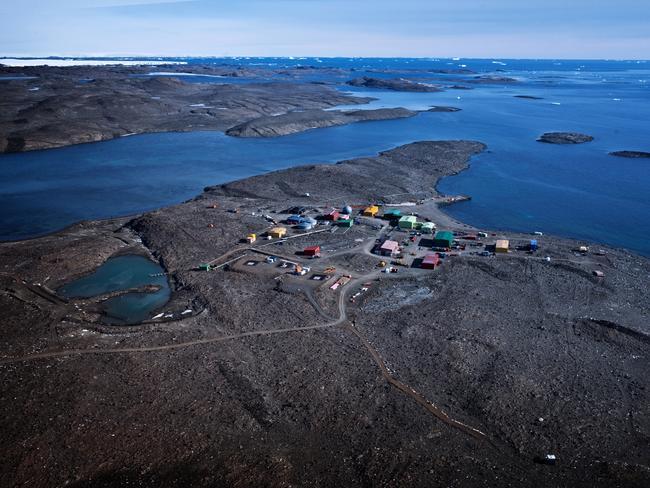 Davis Station is one of three permanent bases and research outposts in Antarctica managed by the Australian Antarctic Division. Picture: AAD