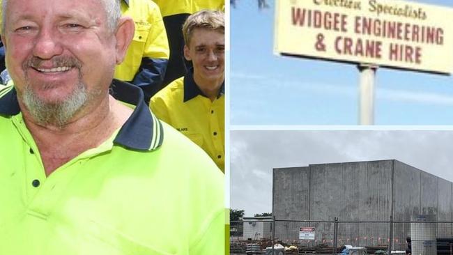 Construction companies Widgee Engineering and Australian Crane Technology and Innovation Pty Ltd have been fined a total of $160,000 after a 150kg beam fell on the head and chest of a worker. Pictured is co director of Widgee Engineering at the time of the incident Peter Saal.