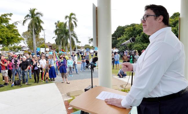 George Christensen at Reclaim Australia Rally in Mackay Photo Tony Martin / Daily Mercury. Picture: Tony Martin