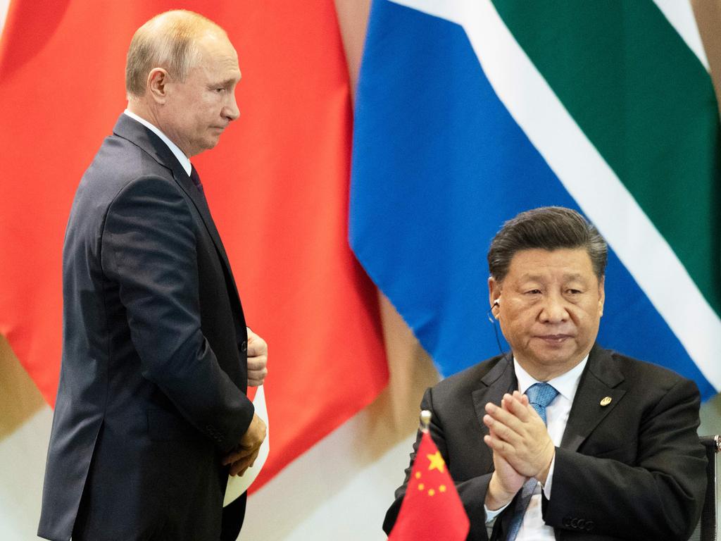 Putin is certainly no Xi. Picture: Pavel Golovkin/AFP