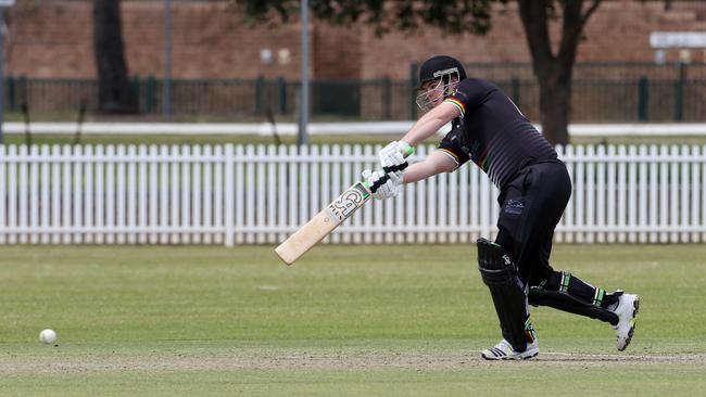 Penrith first grade cricket team play University of the NSW at Howell Oval, Penrith.Jonathon Sammit for Penrith