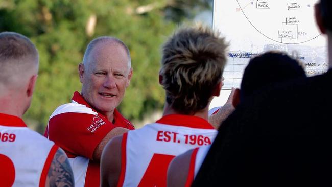 Nathan Burke says his players “have been amazing”. Picture: Facebook