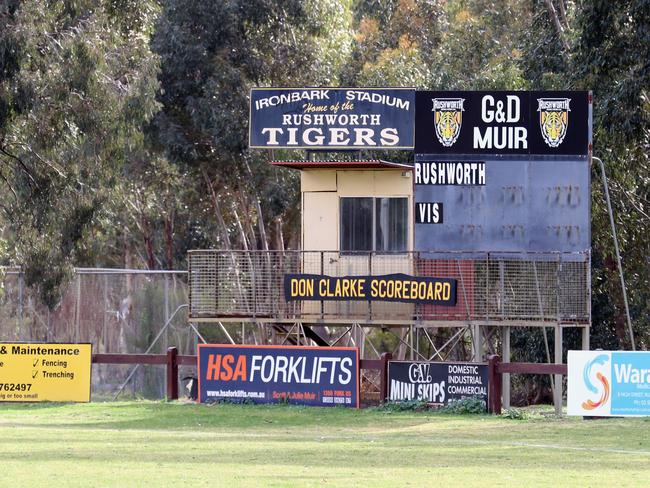 One-punch killer Dylan Closter was let out of jail to play local football at Rushworth public park reserve. Picture: Alex Coppel