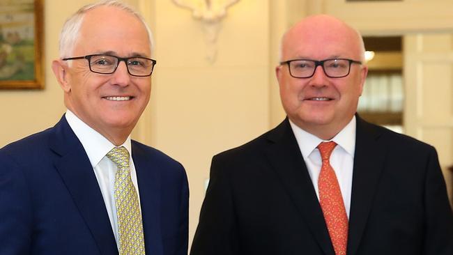 George Brandis is set to leave the Senate in the expected reshuffle. Picture Kym Smith