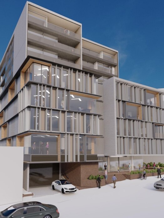 Artists impression of a 22 multiple dwelling development on Melville St. Pic: Jaws Architects.