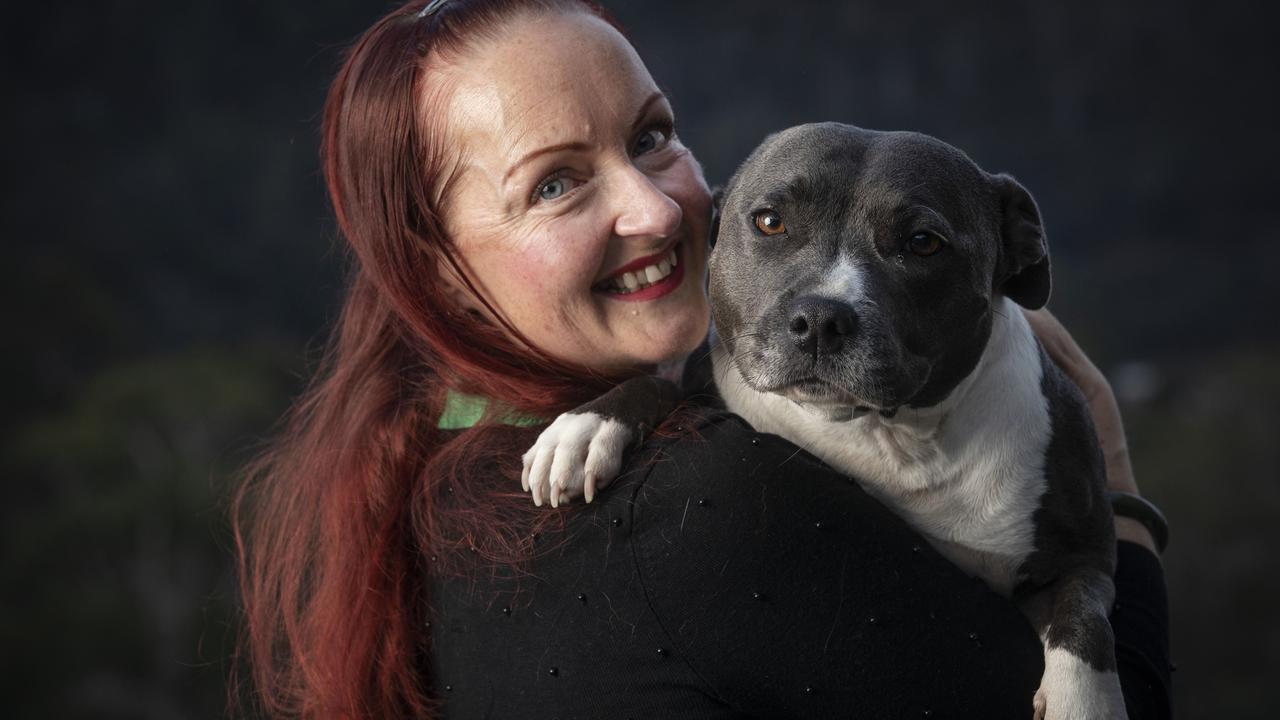 Ms Millhouse with her dog Daisy. Picture: Chris Kidd