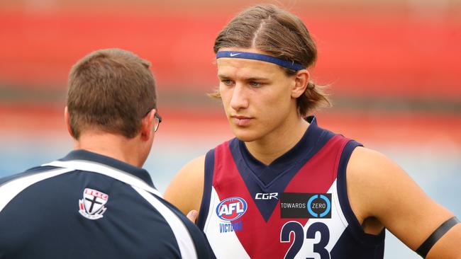 Hawthorn is looking closely at Devlin Brereton, the son of club great Dermott, as a 2017 father-son draft selection. (Photo by Michael Dodge/AFL Media/Getty Images)