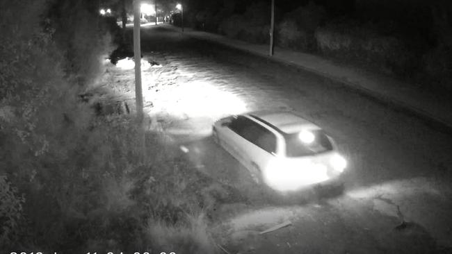 A person pulls up in his car right in front of the infrared cameras. Picture: Supplied