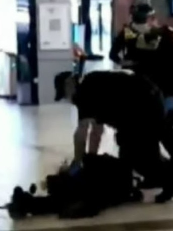 The distressing video was widley circulated on social media.