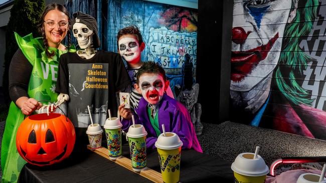 The Mitchells know how to throw a spooky event. Picture: Tim Carrafa