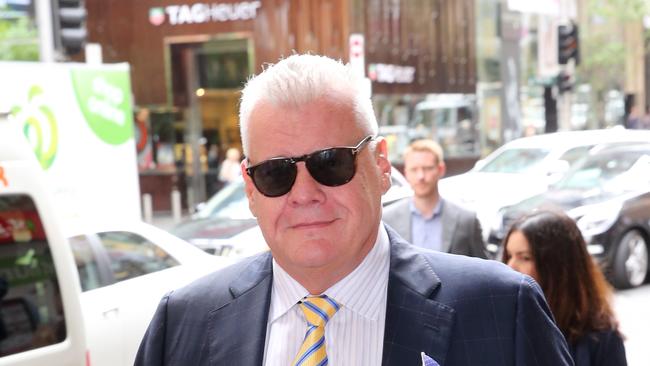 "Big" Jim Byrnes arriving to give evidence into the Royal Commission into trade union governance and corruption