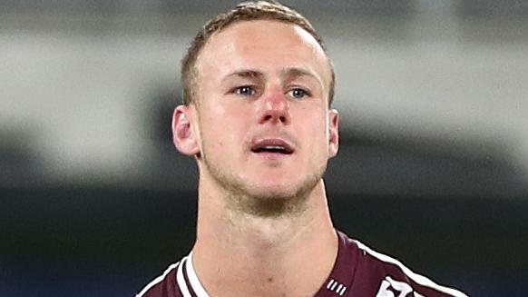 SYDNEY, AUSTRALIA - JUNE 06: Daly Cherry-Evans of the Sea Eagles looks dejected during the round four NRL match between the Parramatta Eels and the Manly Sea Eagles at Bankwest Stadium on June 06, 2020 in Sydney, Australia. (Photo by Cameron Spencer/Getty Images)