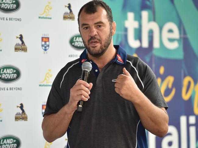 Wallabies coach Michael Cheika opens up in a wide-ranging interview. Picture: AFP