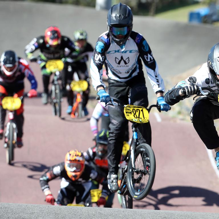 Nerang BMX national series this weekend. Photo of Jesse Asmus in the 15 yrs boys final. Photo by Richard Gosling