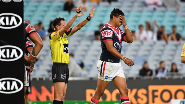 Defensive issues could cost Latrell Mitchell a NSW spot.