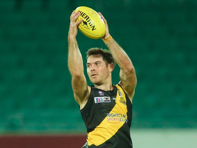 Brodie Filo in Round 1 NTFL Men's Premier League: Nightcliff v Southern Districts.Picture GLENN CAMPBELL